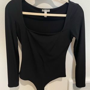Leith soft square neck longer sleeve bodysuit.